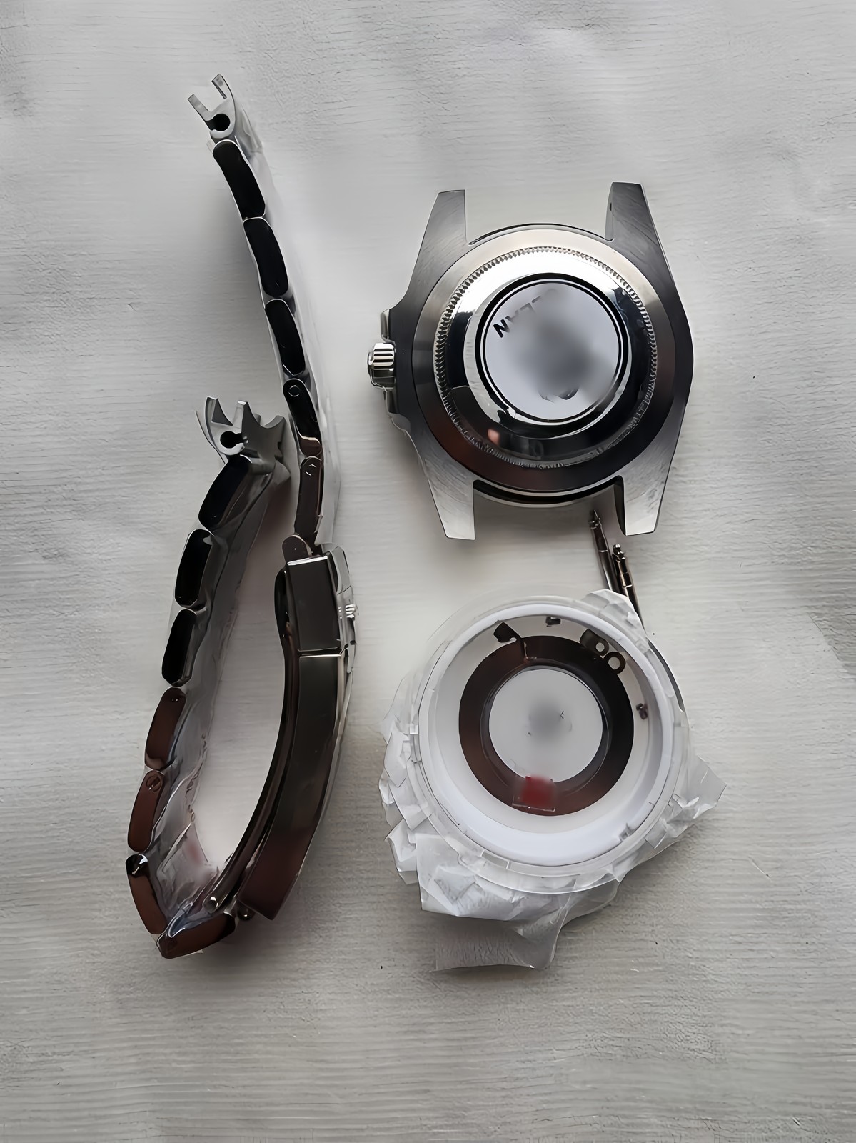 DIY Watch Part Kit for 3135 40mm Case with Dial, Hands and Strap