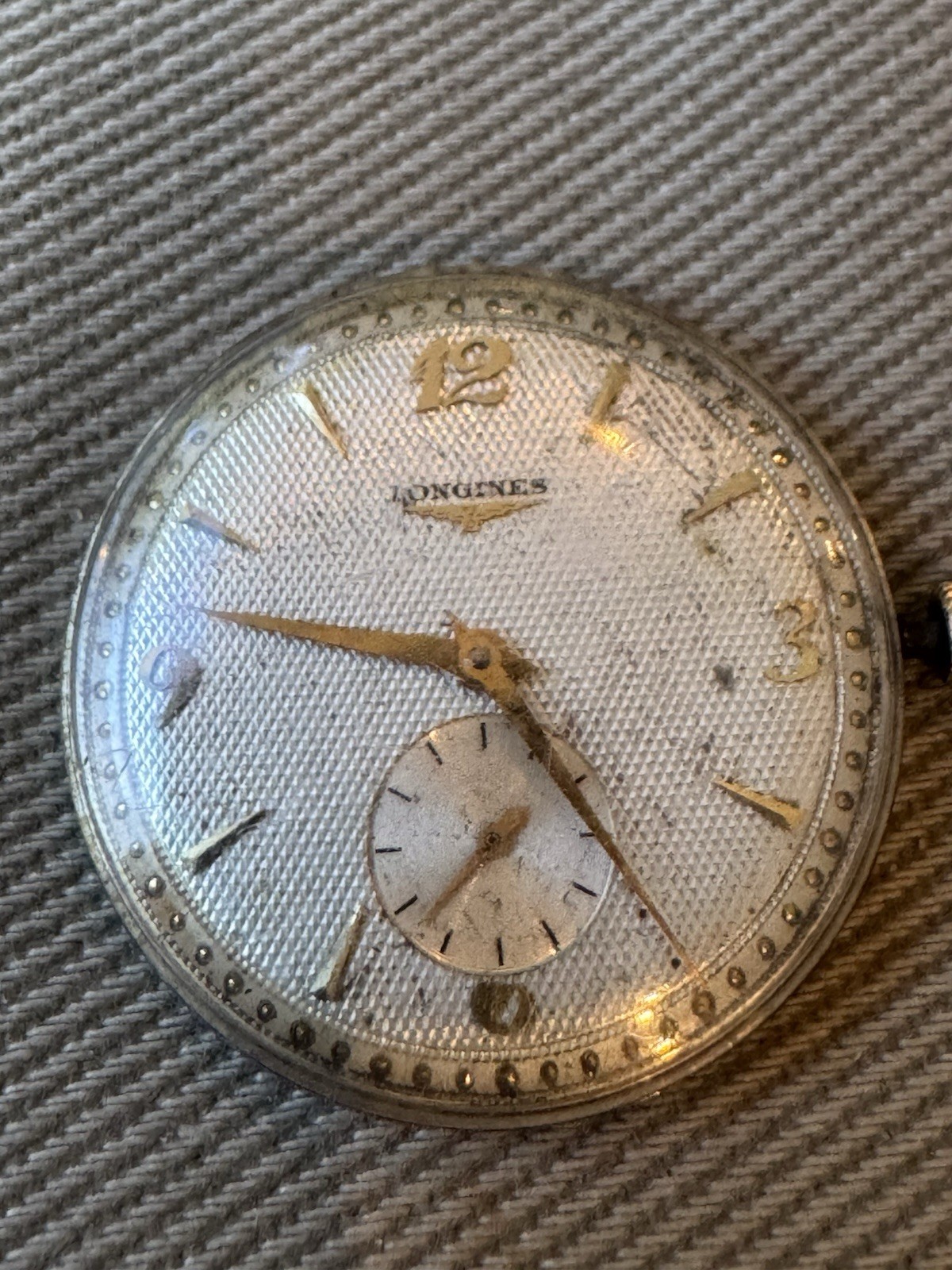 LONGINES 23Z – 17 Jewel Watch Movement and Crystal – Runs