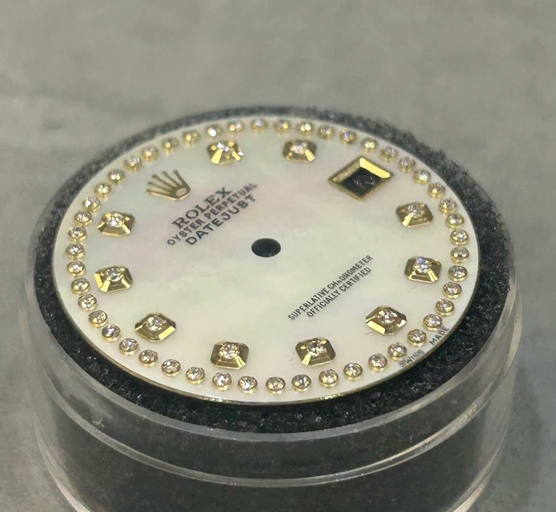 Rolex Datejust II 41mm Custom White MOP String Diamond Dial For 116333 & 116303