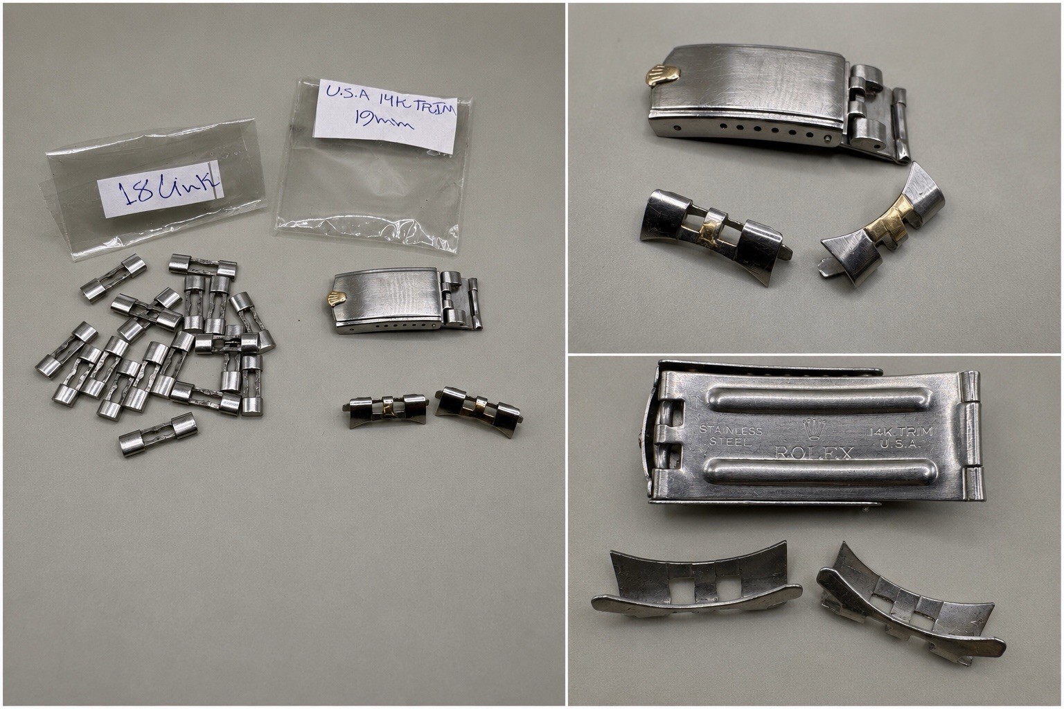 Lots Of Rolex Parts & Accessories Submariner, GMT, Datejust, Date, Original