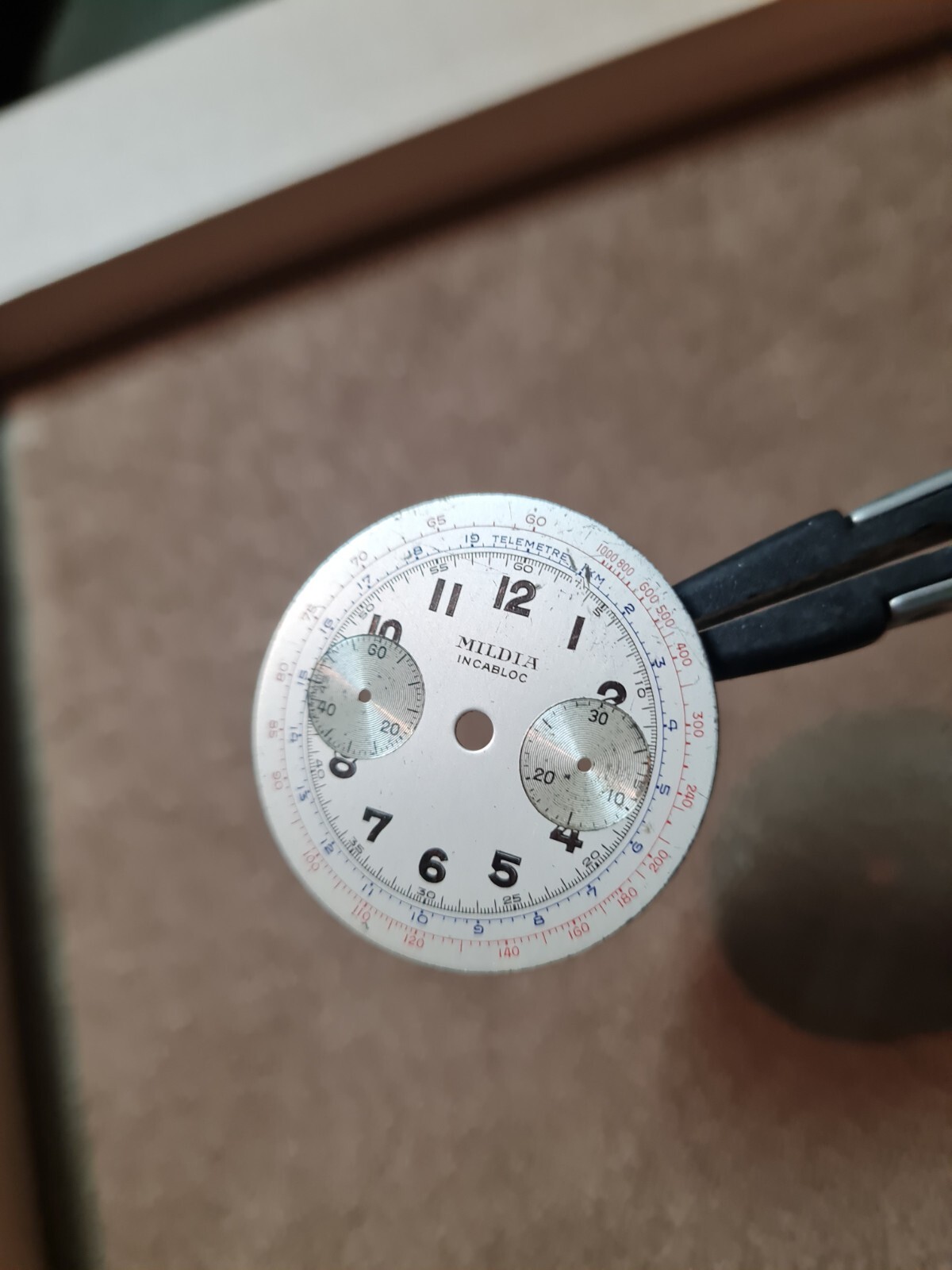 Mildia Incablock Vintage Chronograph Dial