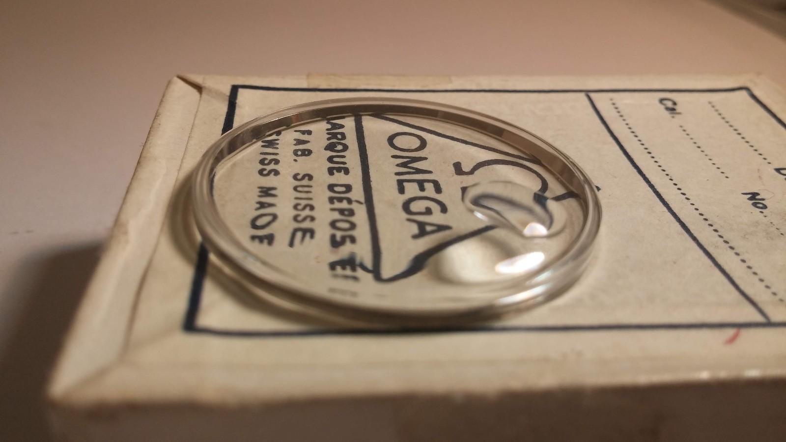 Unbranded Omega Crystal with date window, Steel/WHITE ring 03 30.80×3.9mm