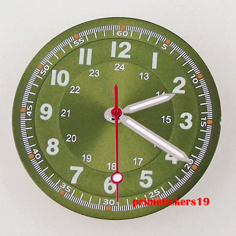 29mm Multicolor Watch Dial Hands Set Luminous Fit NH35 NH36 ETA2824 PT5000 Movt