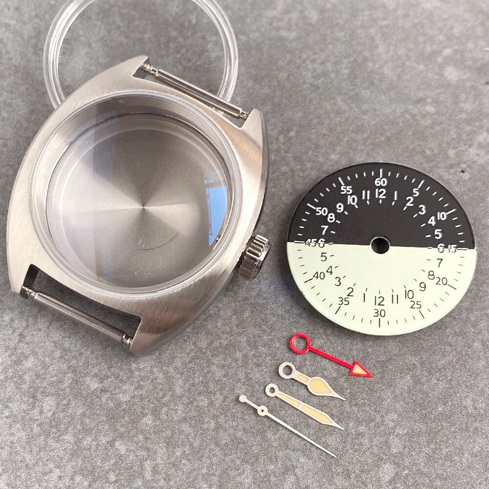 36mm Dive Automatic Watch Case 200M Waterproof AR Sapphire fit NH34 GMT Dial