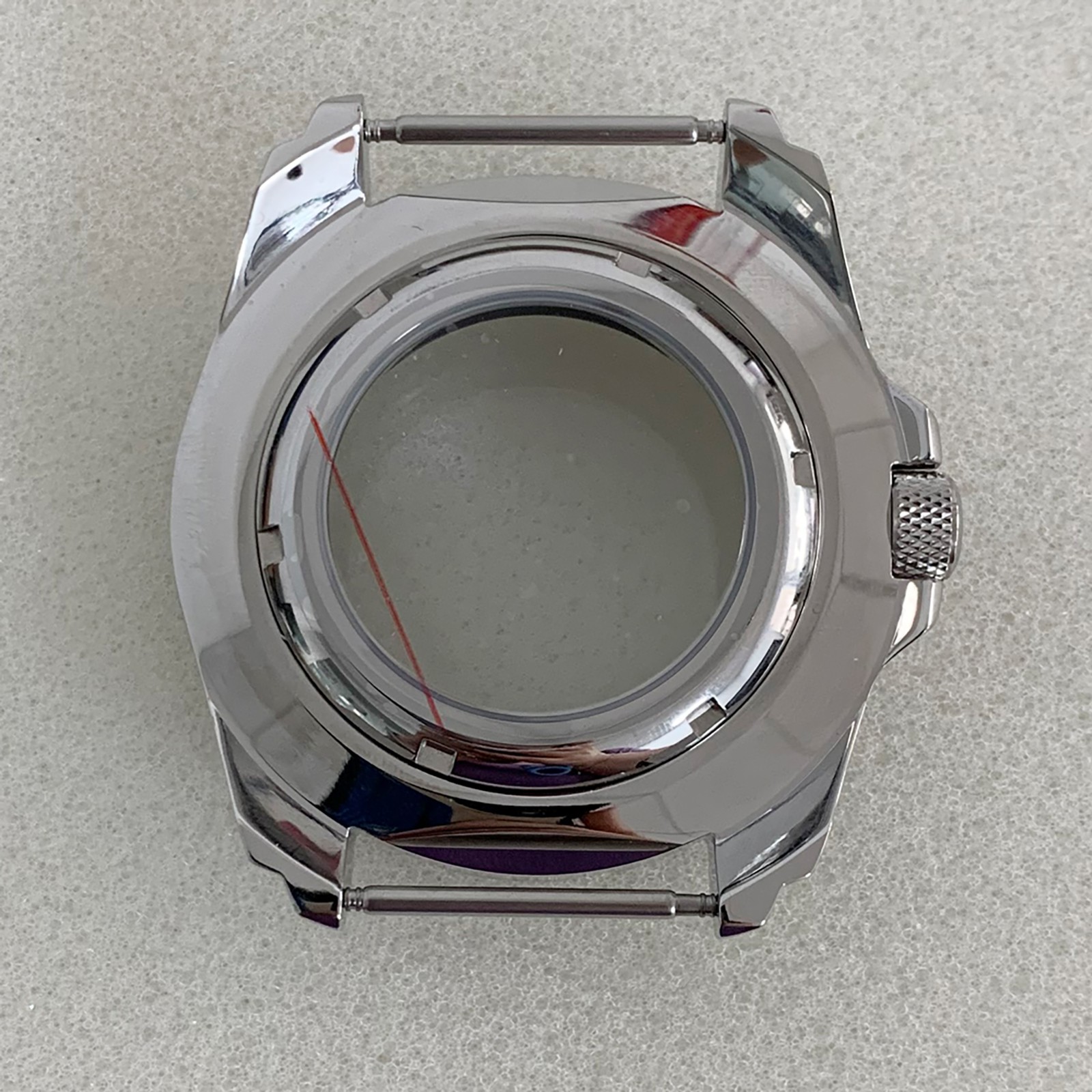 44MM Inner Shadow Case Rotatable Bezel Watch Case for NH35/NH36/4R Movement