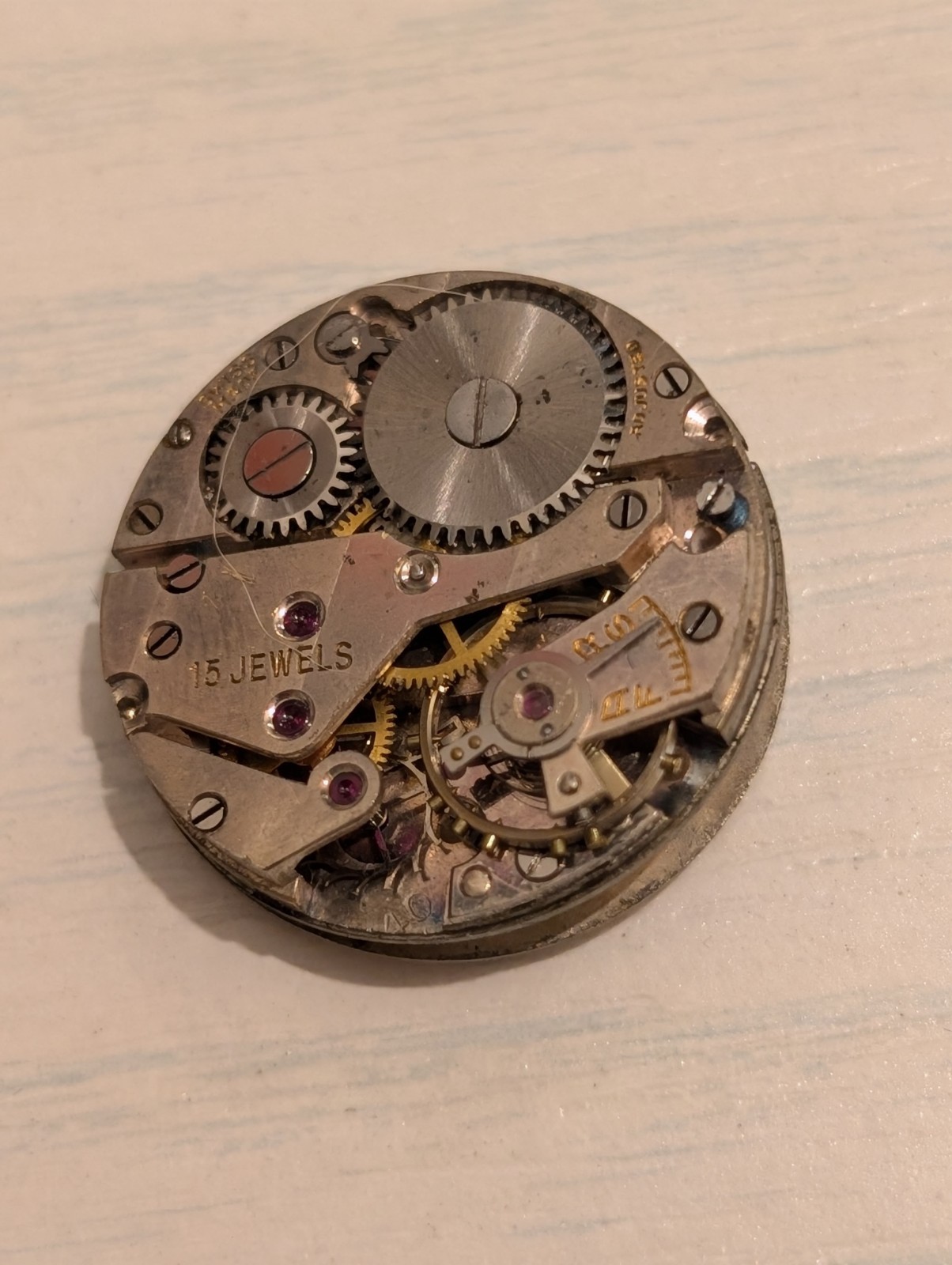 Vintage AS 984 Mechanical Watch Movement (Runs But Untested)