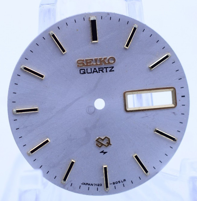 SEIKO SQ QUARTZ JAPAN 7123-805LR NOS WRIST WATCH DIAL (KP)