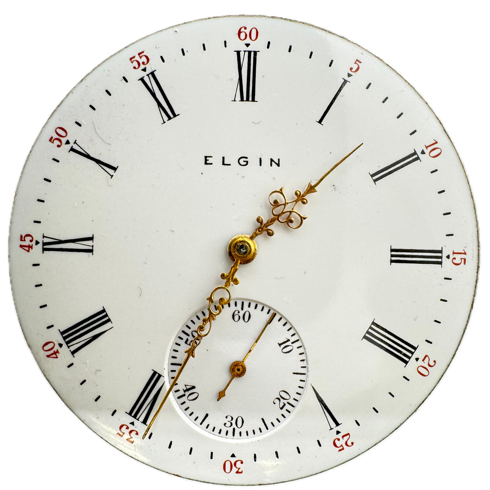 Antique 16s 1911 Elgin Fancy Louis XIV Mechanical Pocket Watch Movement 312 USA