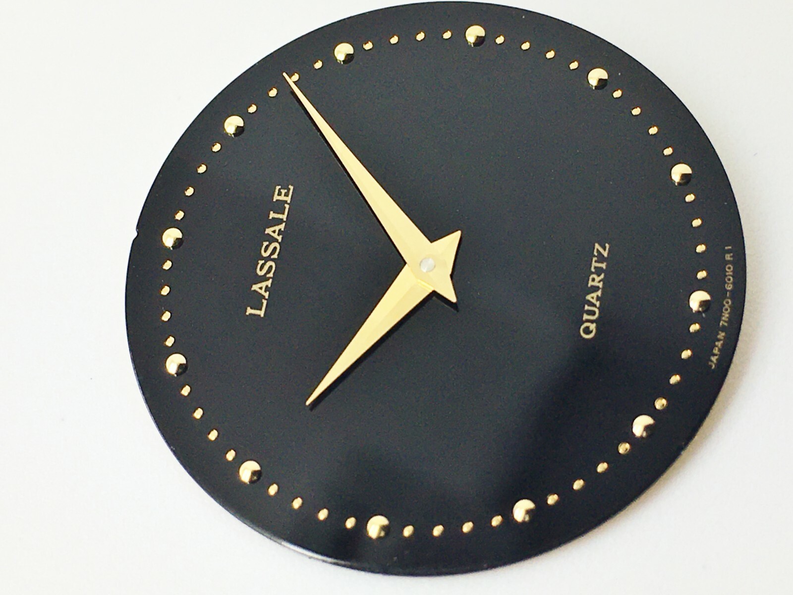 WATCH PARTS 7N00 LASSALE (by Seiko) BLACK RETRO DIAL# (7N00-6010) FOR PARTS