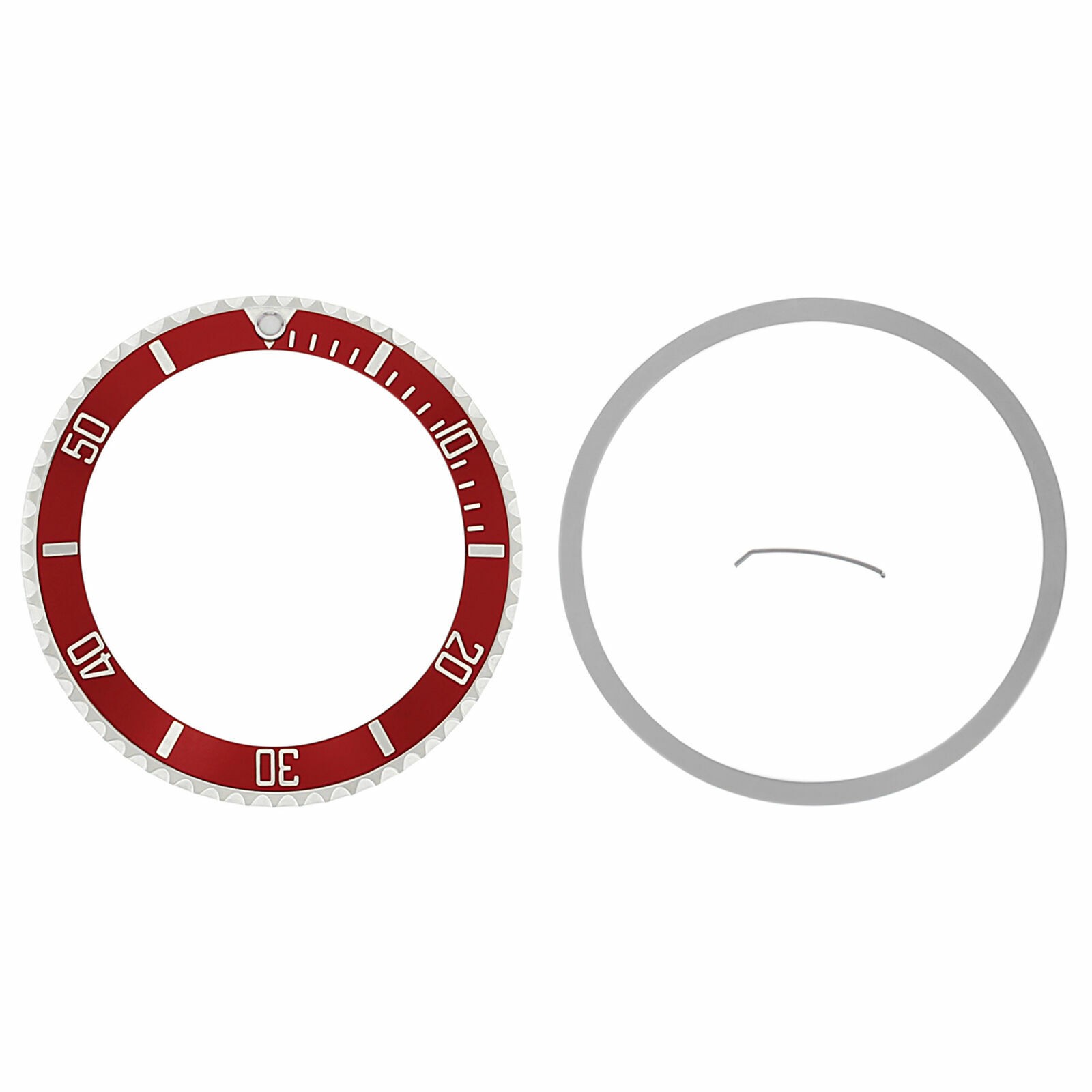BEZEL & INSERT FOR ROLEX SUBMARINER NO DATE 14060 WATCH INSTALLED RED