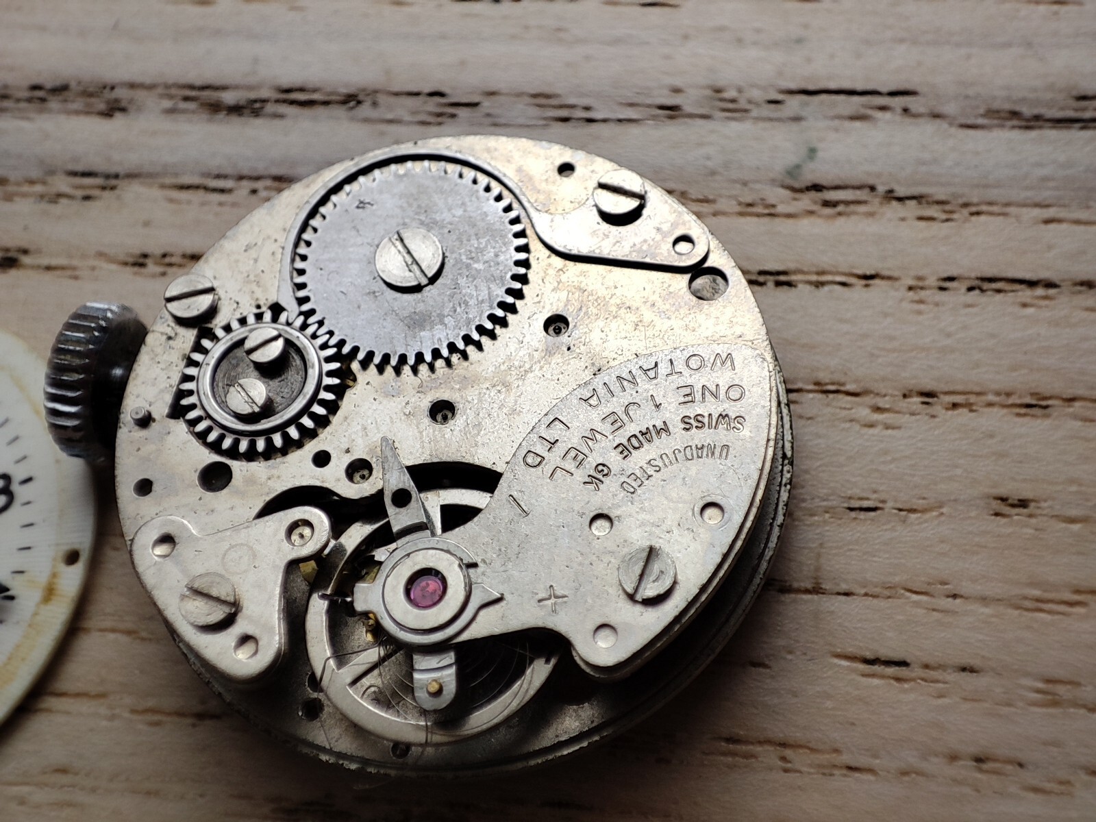 Wotania LTD 125 Watch movement – 24.1 mm – for parts and spares