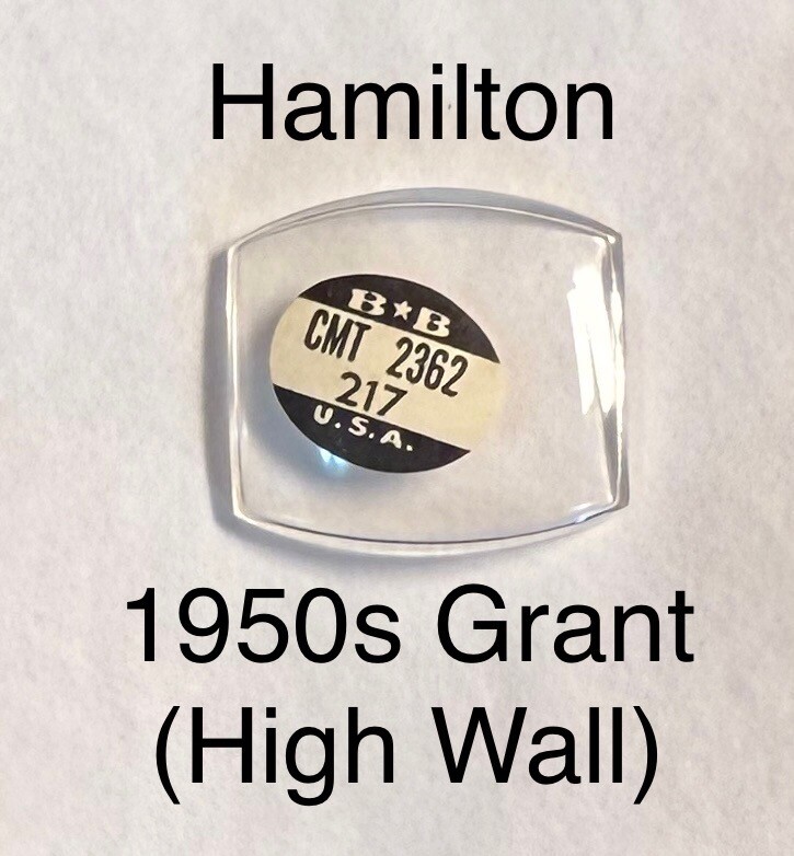 NOS Vintage Hamilton 1950s Grant High Wall Glass Watch Crystal