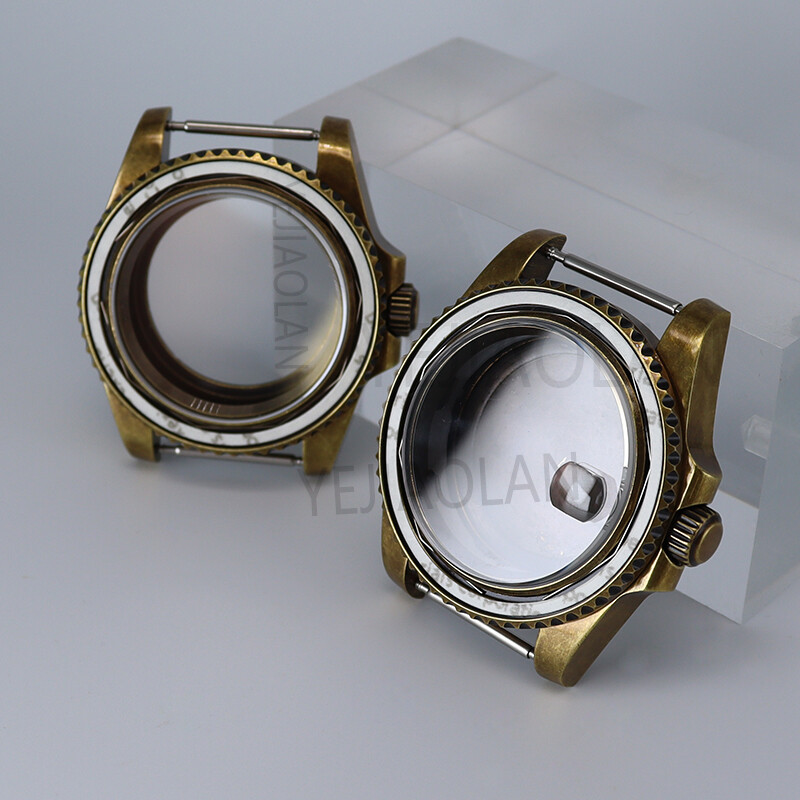 40mm Retro Bronze Modify SUB GMT Mod Watch Case nh35 For Seiko nh34 36 nh38 nh72