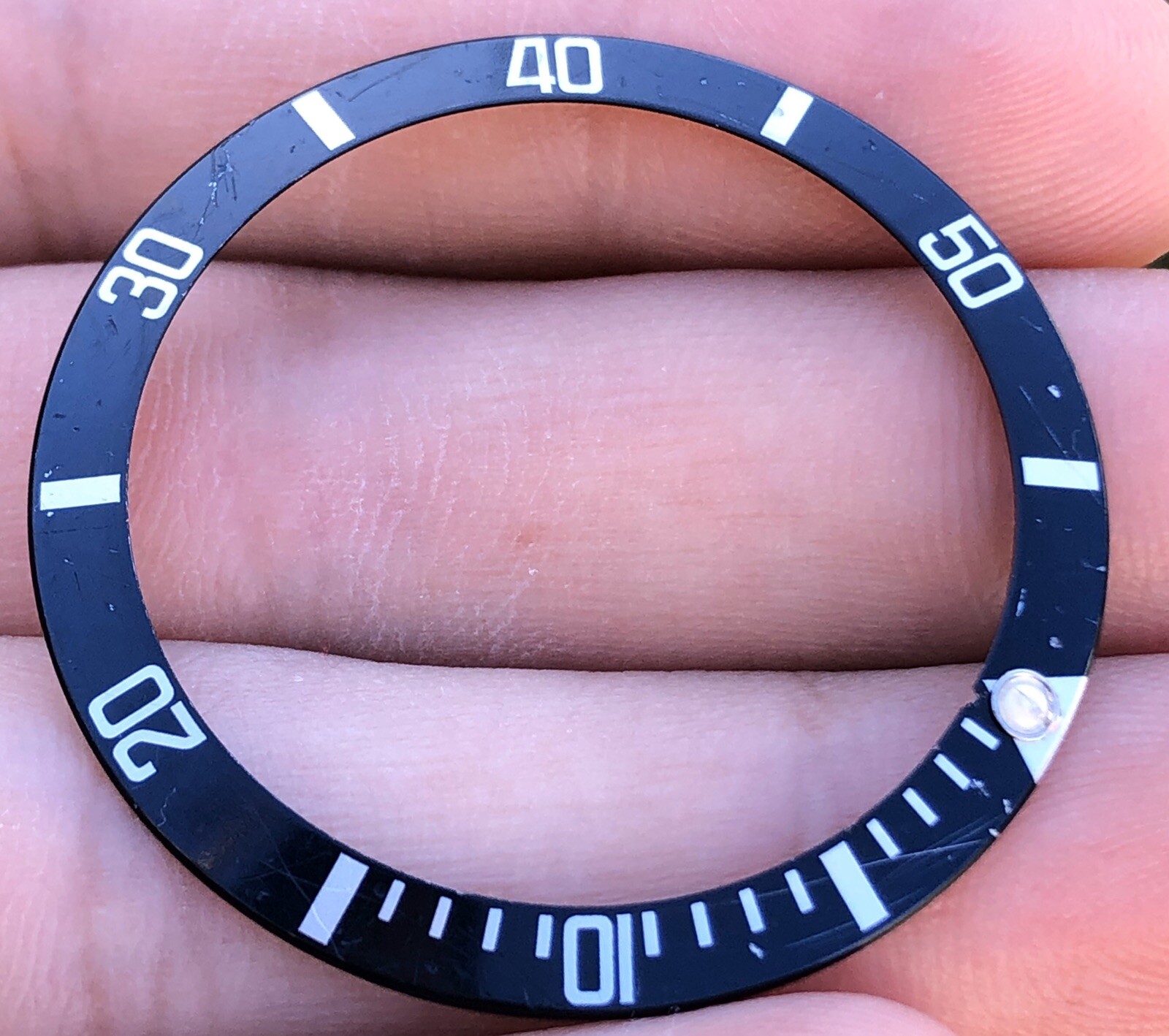 Rolex Submariner Date 16610 16610T 16800 Black Tritium Bezel Insert OC # 2272