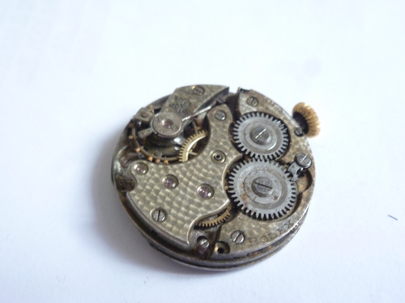 25mm Rolex Patent Manual Wind Movement PARTS defect not work balance broken