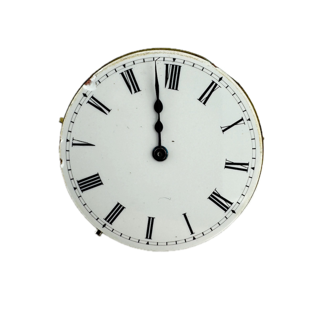 Antique 32mm Unbranded Mechanical Hunter Pocket Watch Movement Swiss for Parts