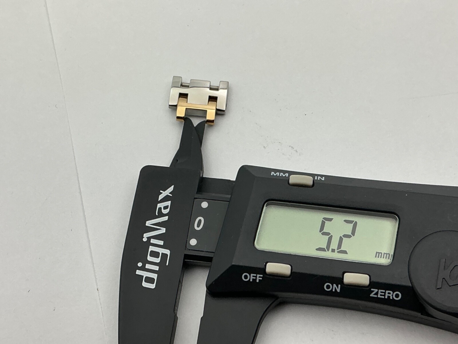 HERMES link 14mm Genuine Watch Band Bracelet Yell gold tone and Stainless Steel
