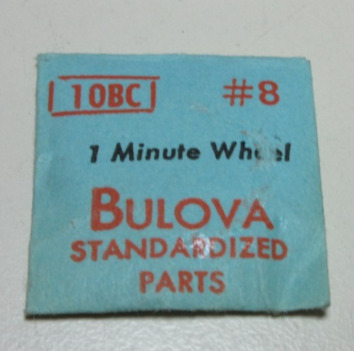 BULOVA MINUTE WHEEL 10BC #8 WATCHMAKER REPLACEMENT #216