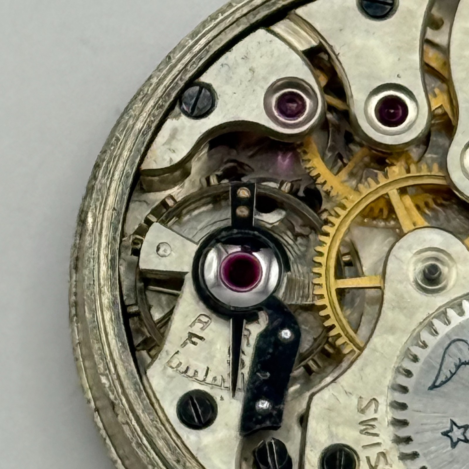 Rotary 5/400 Watch Movement Super Sports Shockproof Running Manual Parts 27.2mm