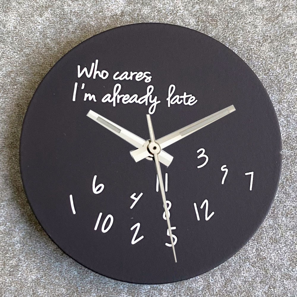 New Fashion “Who Cares,I am Already Late”Dial for NH35 ETA 2824 Miyota 8215 29mm