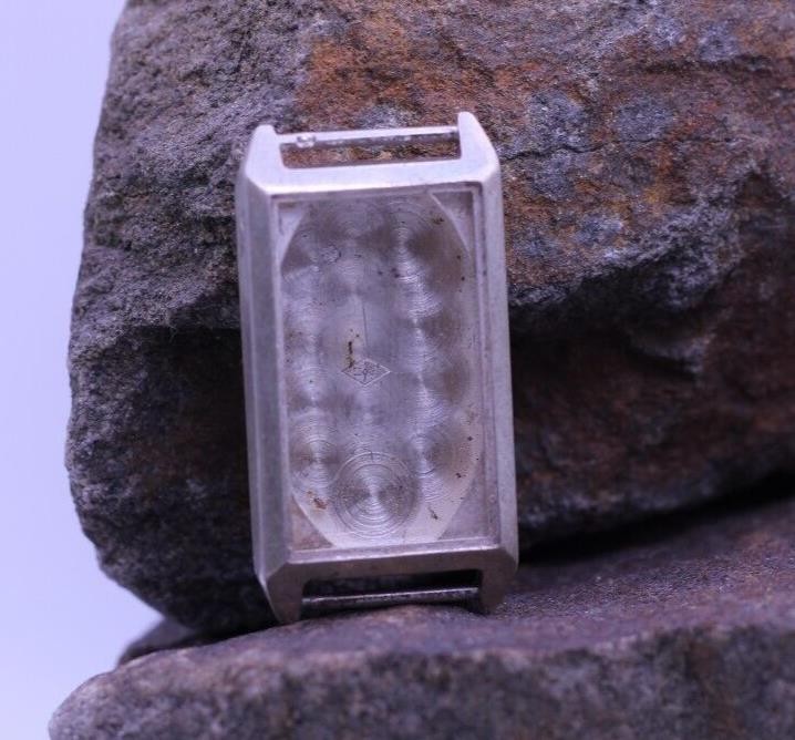 VINTAGE WRIST WATCH TANK CASE 800 SILVER 17.2×32.3mm CASE (CM)