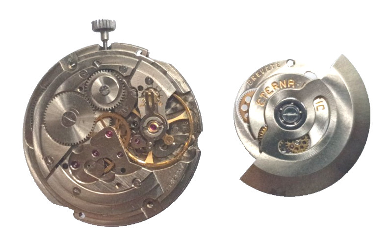 Eterna Matic 1498U Watch Movement “Good Balance” watch parts