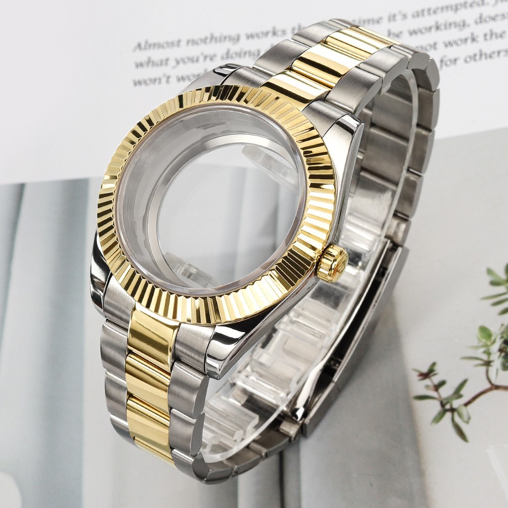 Sapphire 36mm/39mm Oyster Diver Watch Case Bracelet 10ATM For Seiko NH35 36 NH38