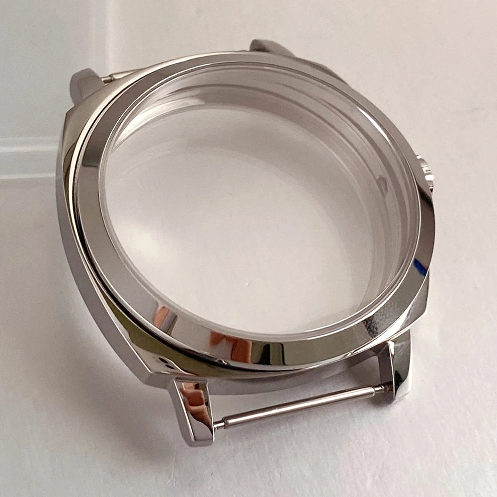 Tandorio New 42mm Stainless Steel Square 6497 Watch Case For ETA 6497 ST3600