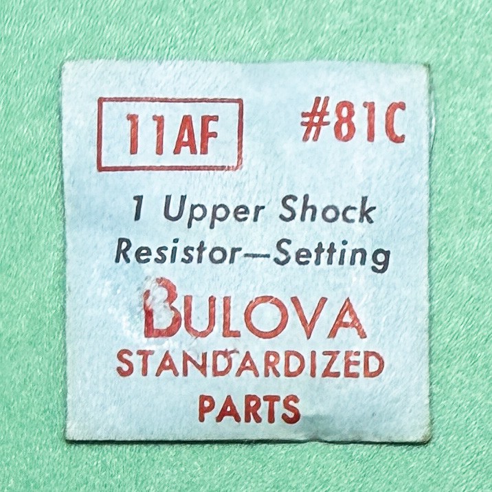 Genuine Bulova Part 81C Upper Shock Resistor Setting 11AF 11AFA 11AFAC 11AFC 122