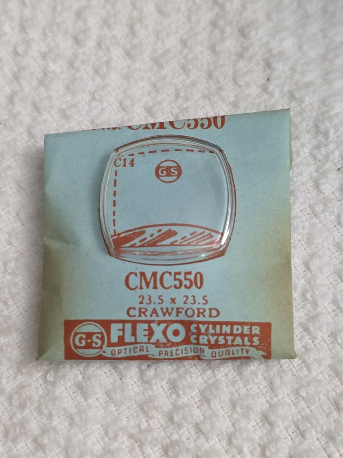 G-S Watch Crystal CMC550 Crawford 23.5X23.5