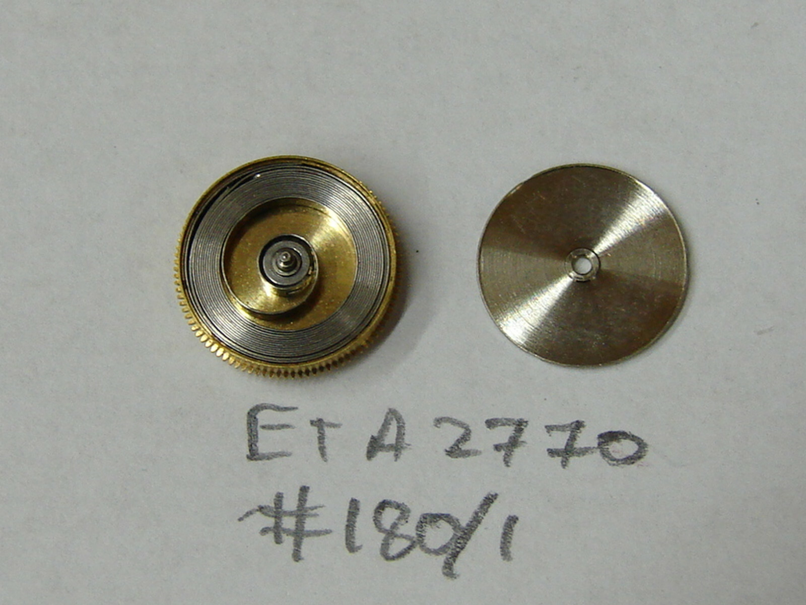 ETA caliber 2770, 2789, 2783, 2790++ barrel complete #180/1 with mainspring auto