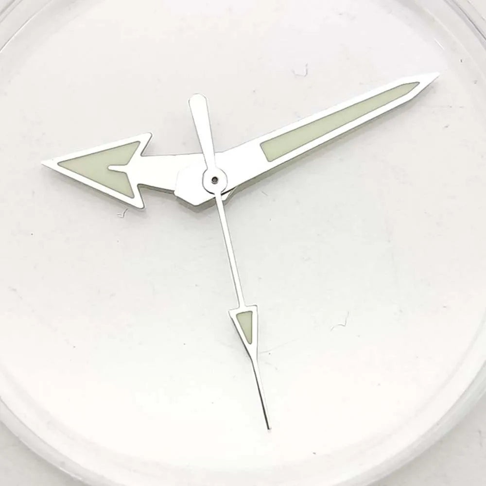 Modified Silver/Black Grey Watch Hands for NH35 NH36 Movement