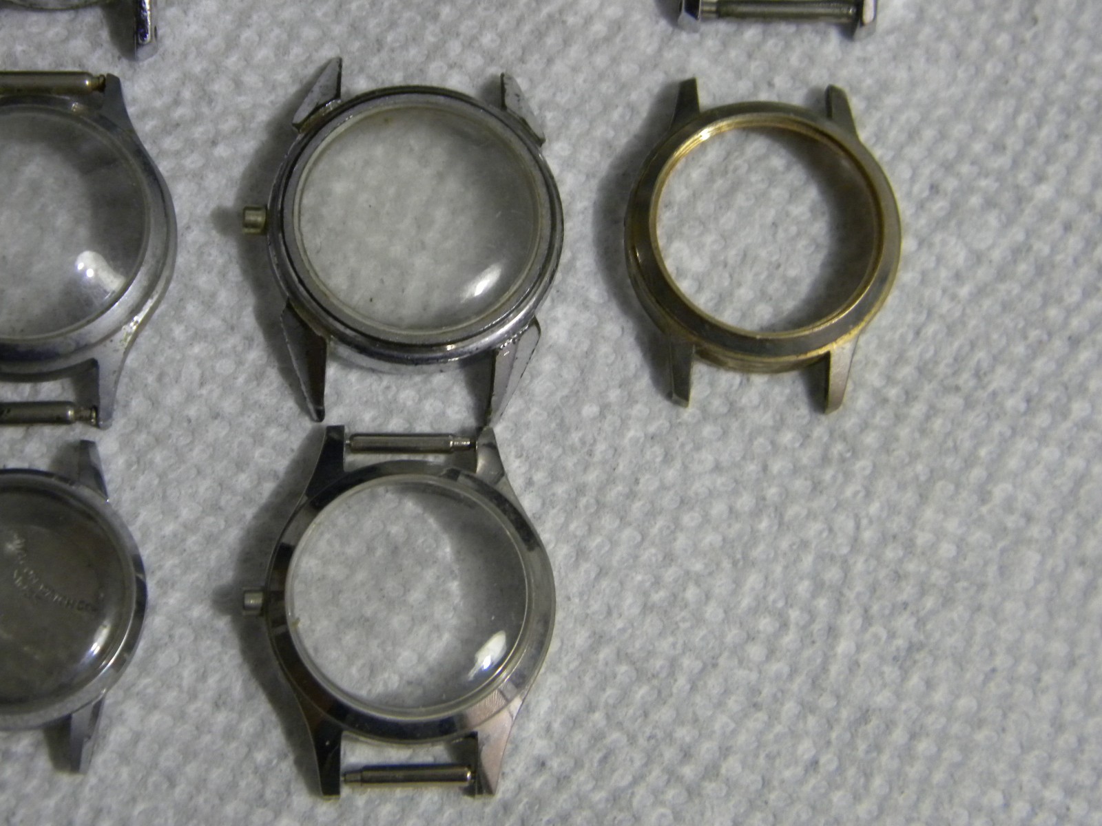 Lot of Ladies Mostly Stainless Steel Wrist Watch Cases Watches and Partial Cases