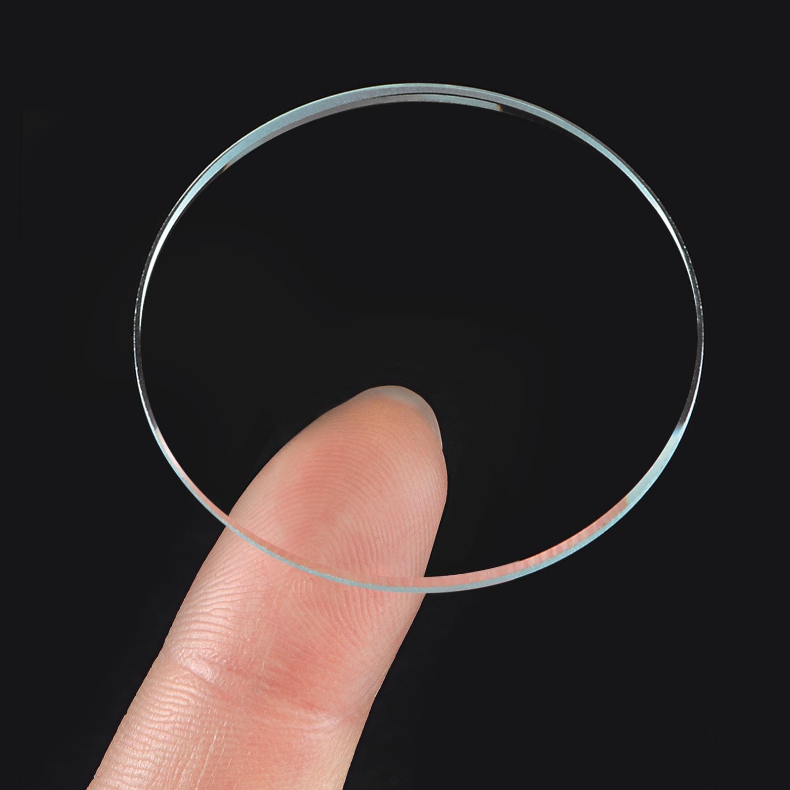 Round Flat Watch Crystal Lens Glass 39.5mm Dia. Replacement Parts, Clear 6 Pcs