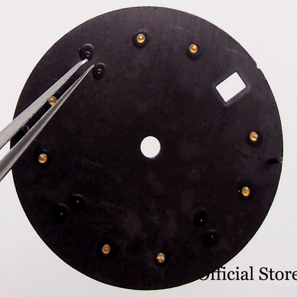 29mm fit NH35A NH36A Sterile Black/Green/Blue/White Watch Dial Luminous Parts