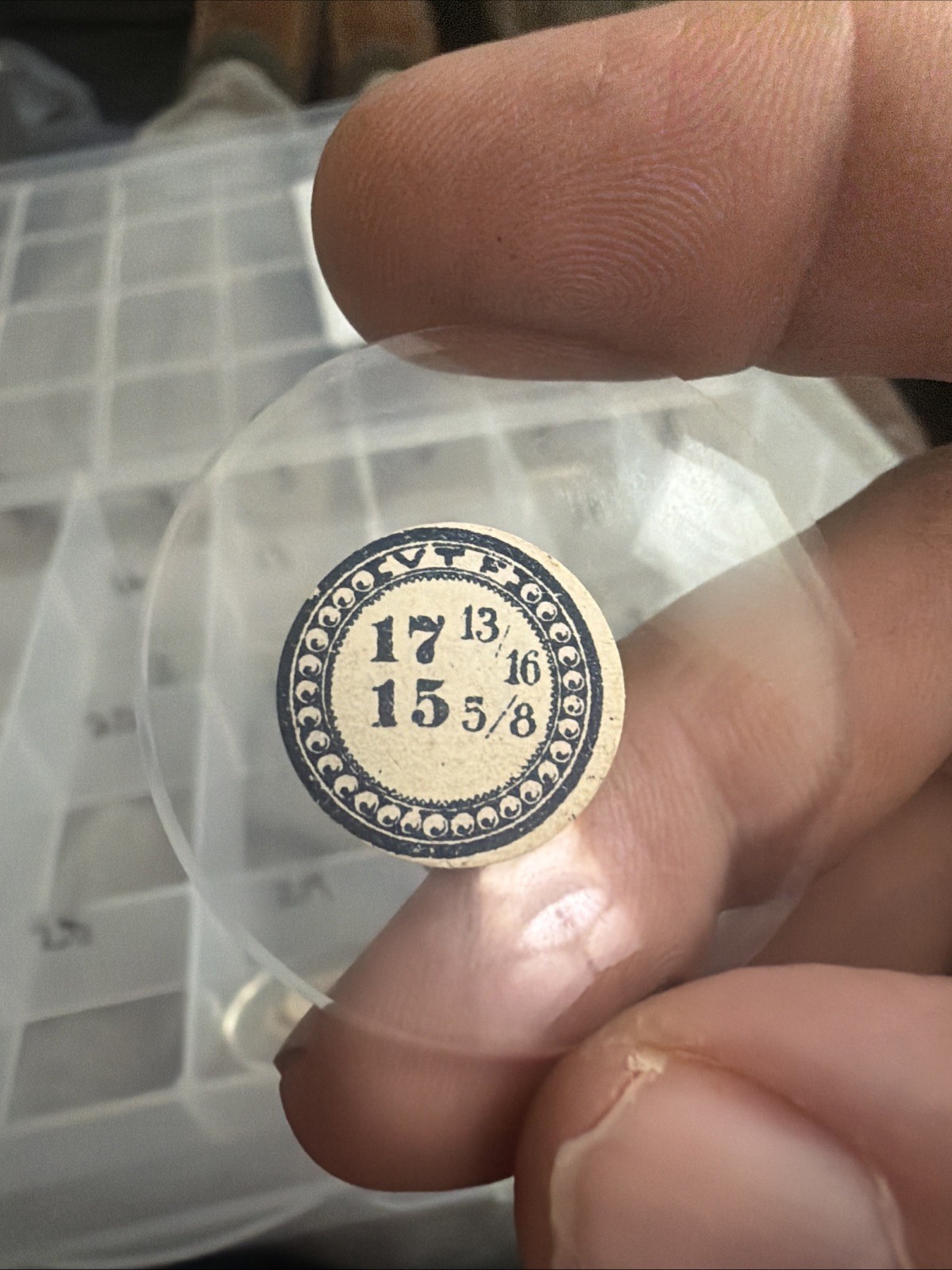 vintage pocket watch glass crystal 40mm X 1.7mm Thick Beveled C3