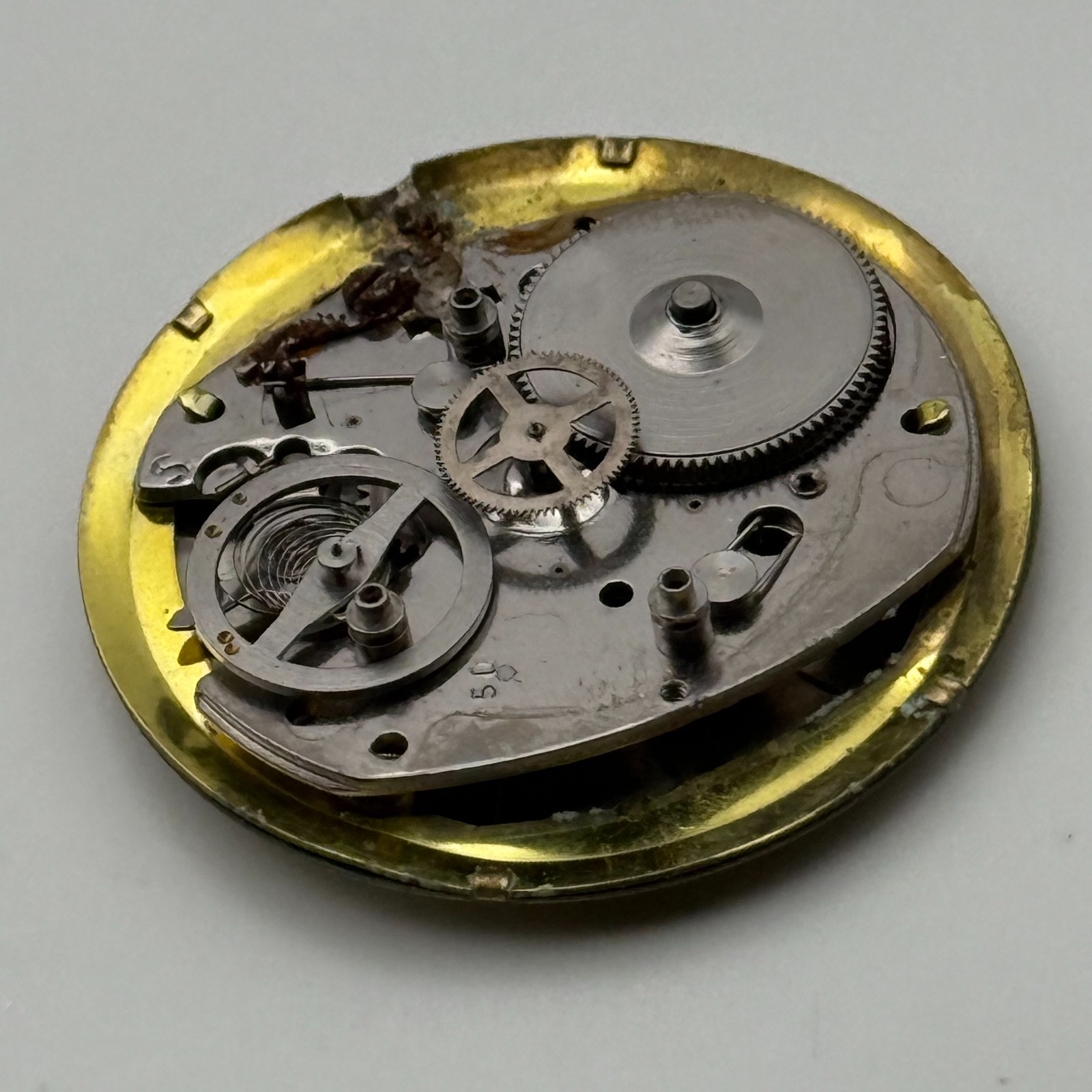 Timex 450 Watch Movement 1976 Dial Great Britain Vintage Parts Repair 20.7mm