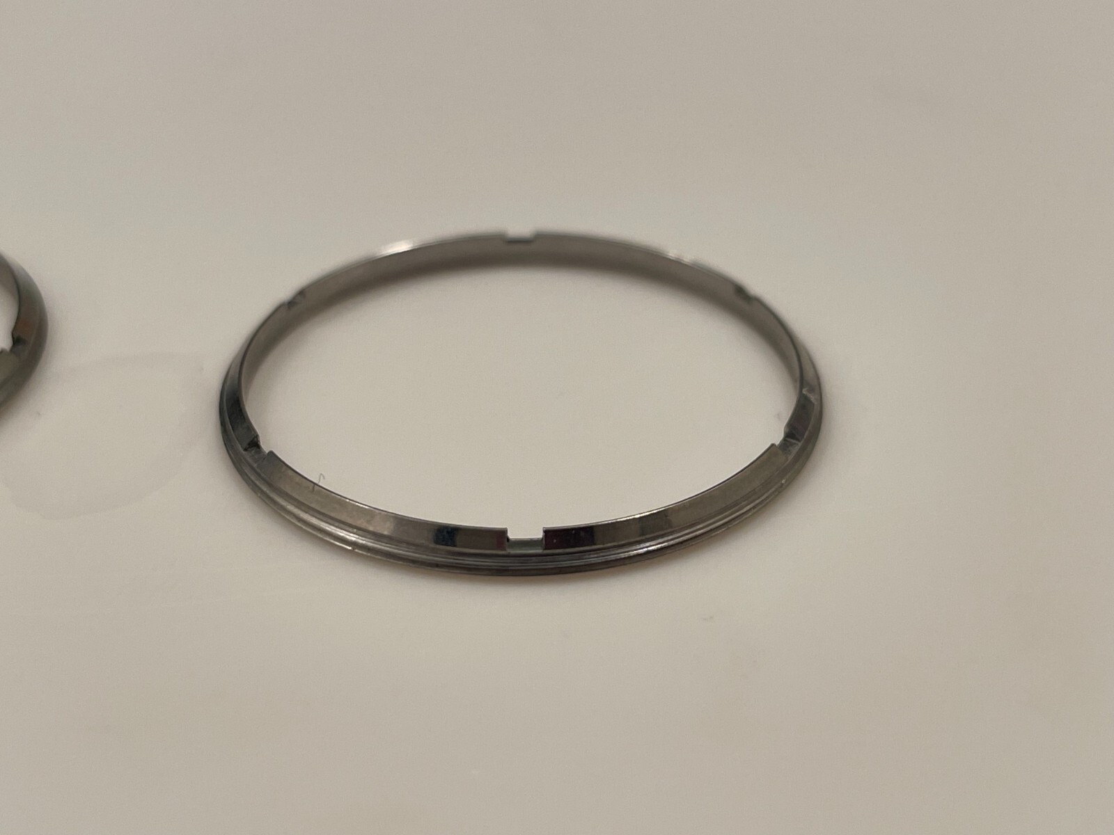 Bulova Accutron TWO Case Back Rings for watch, 214 CAL 2182 for parts stainless