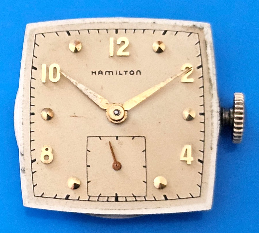 HAMILTON 747 17J Watch Movement (REMOVED FROM GOLD CASE/BALANCE RUNS) lot76