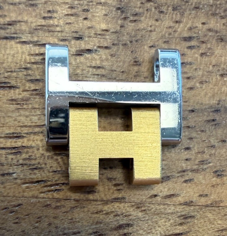 HERMES Clipper 12mm Authentic Link Watch Band Bracelet Parts