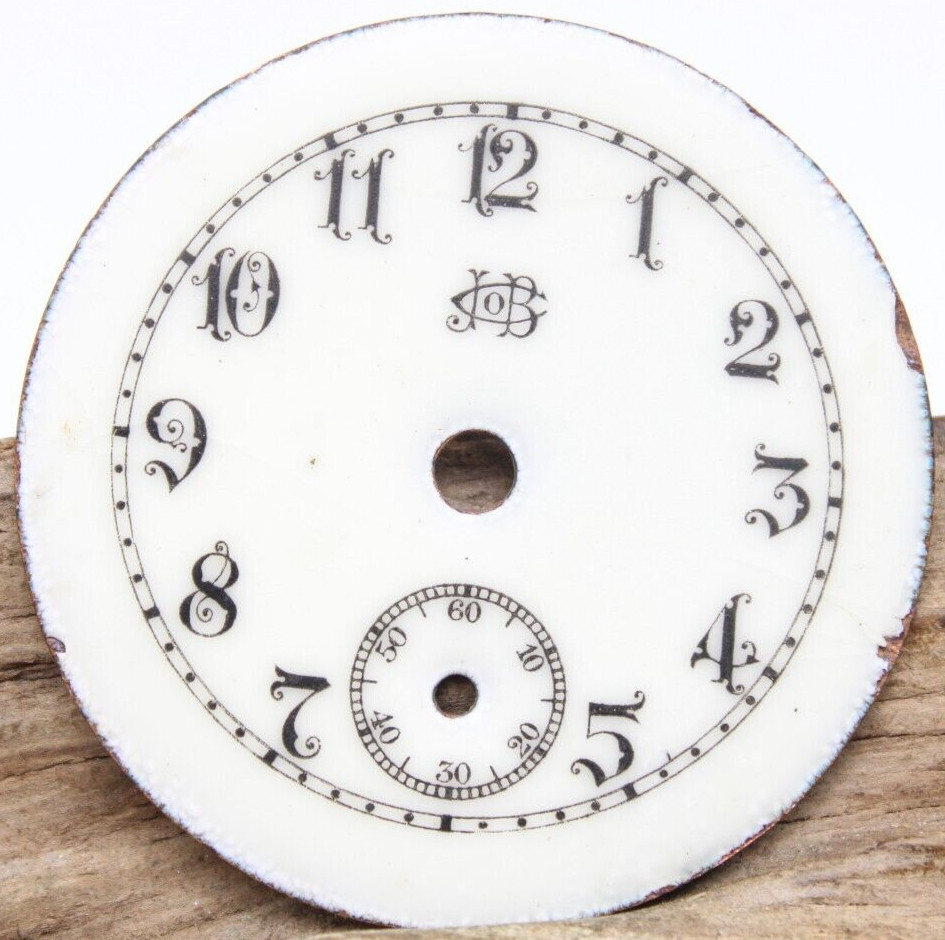 JB Co. PORCELAIN POCKET WATCH DIAL BREGUET NUMERAL INDICES 51.5mm (QB)