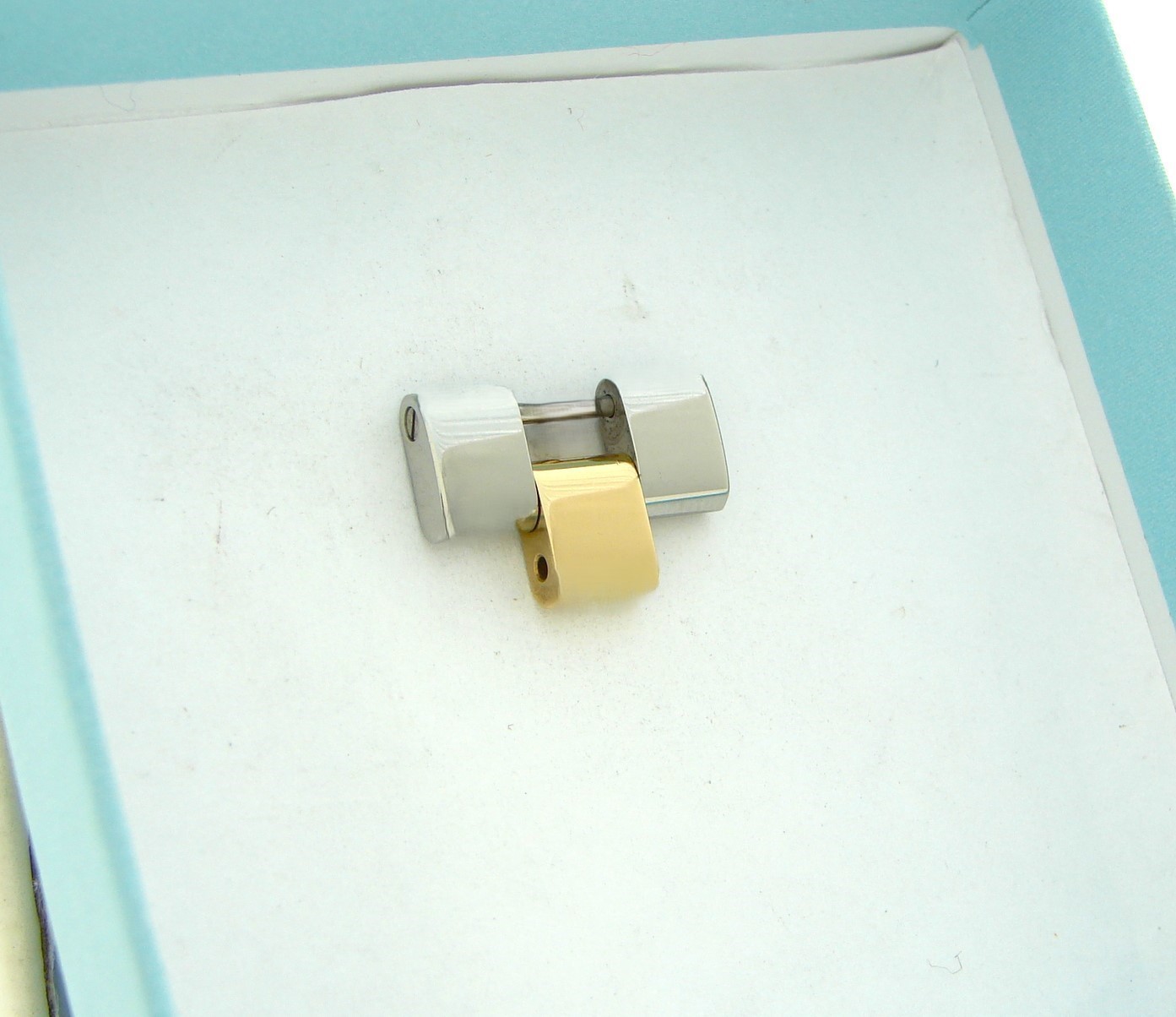 CARTIER ROADSTER 18K GOLD STAINLESS STEEL LINK 18 MM