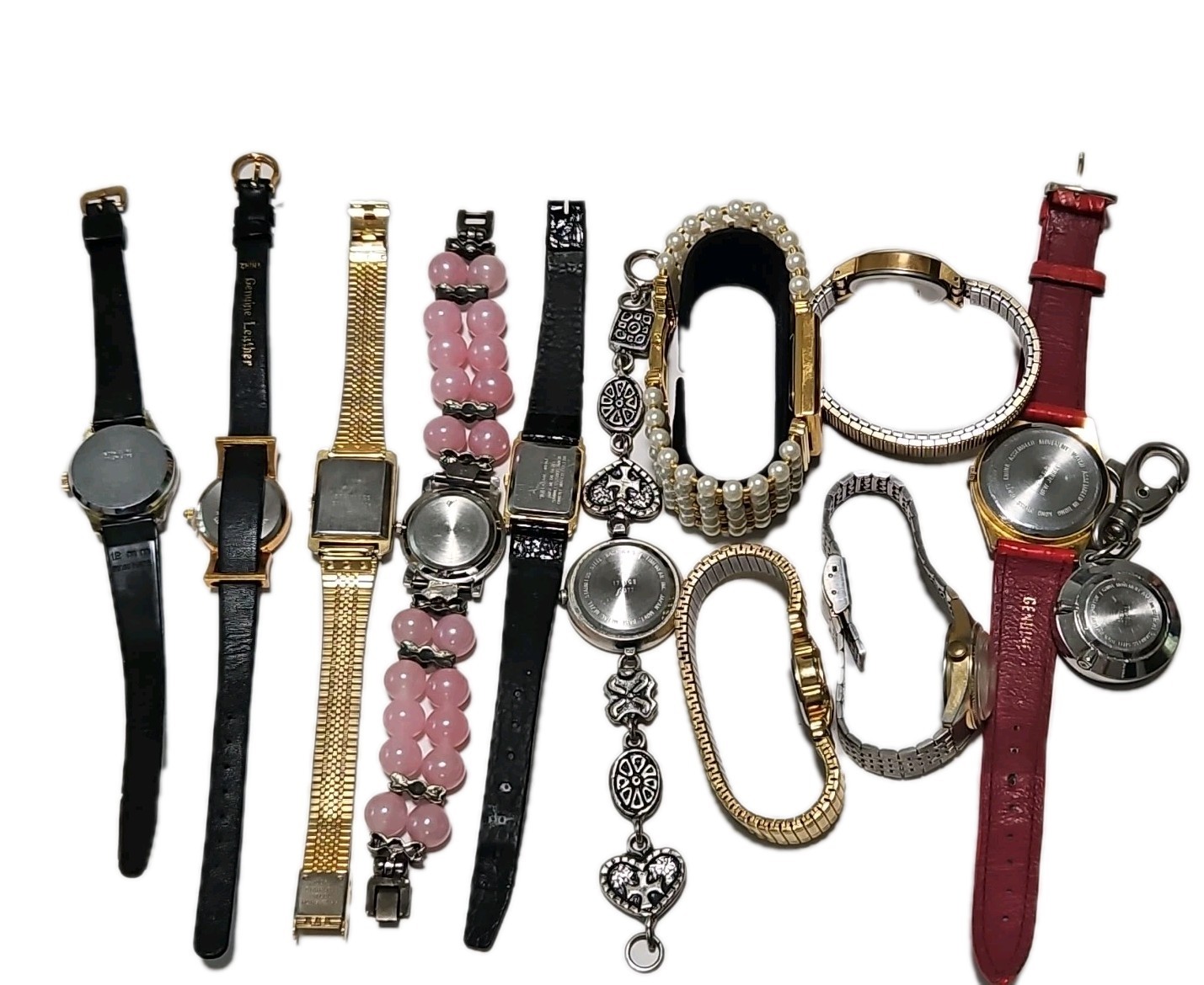 Vintage Watches And Watch Movements, Parts As Is Lot Of 12 (Need Batteries)