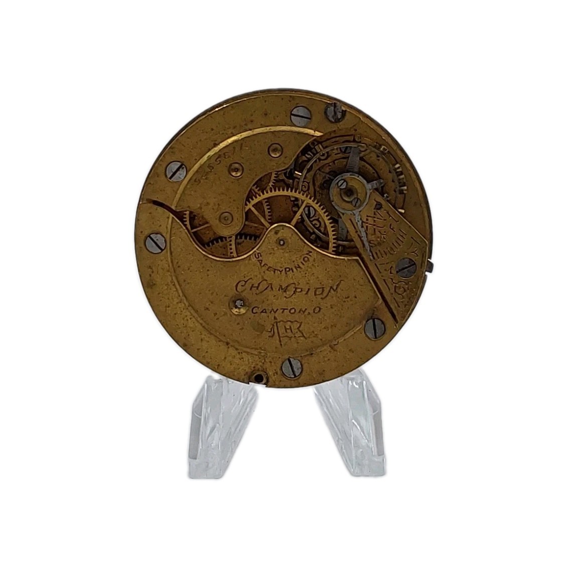 Hampden Champion 16s Movement Double Sunk Dial Enamel Pocket Watch Parts M2068