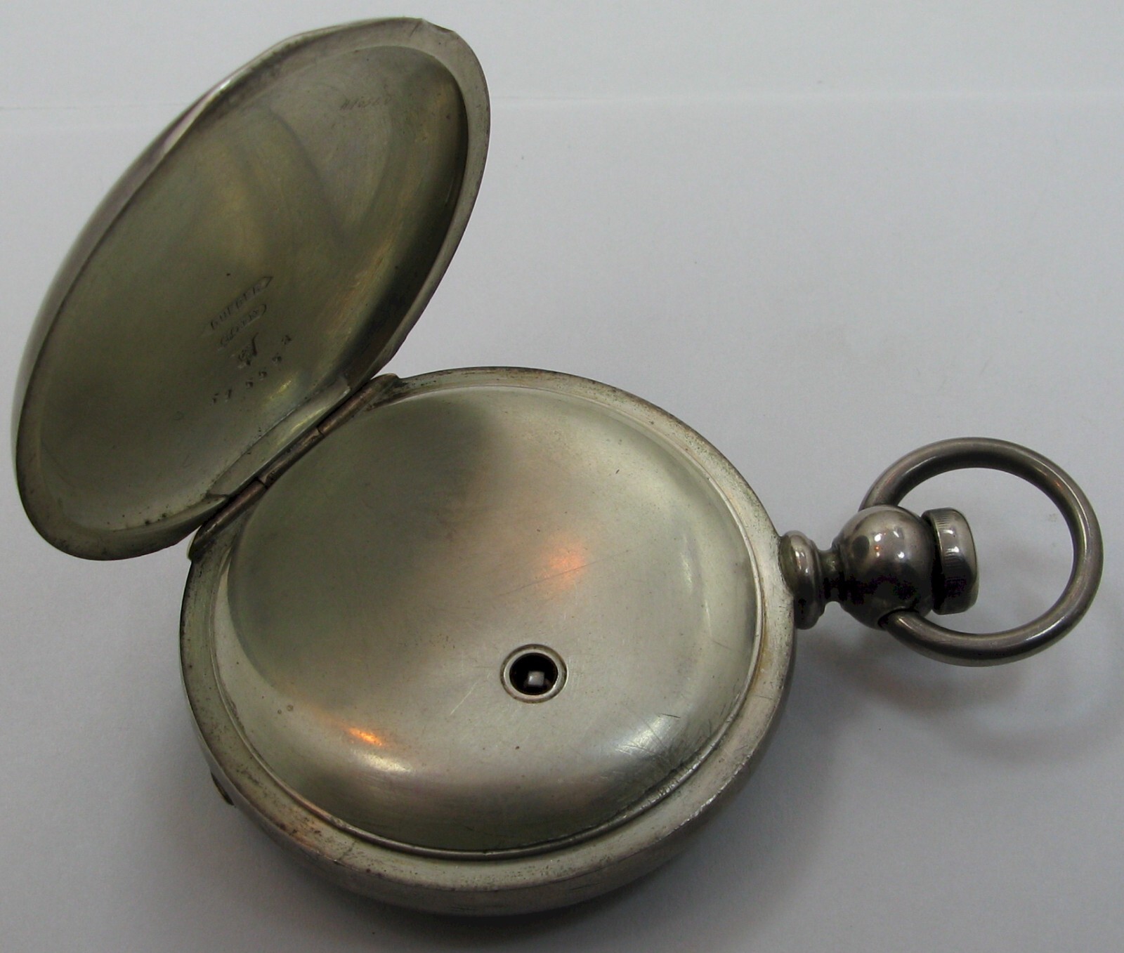 Waltham Dueber Coin silver hunting Pocket Watch 18s 1893 15j. Bartlet #1,639,631
