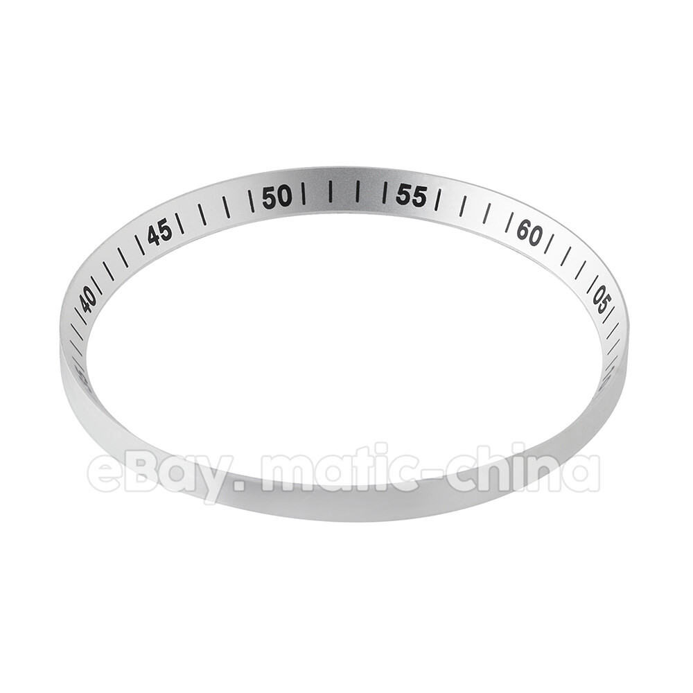 SKX007/SRPD Chapter Ring Matte Silver 60-minute Index Skx Mod Parts
