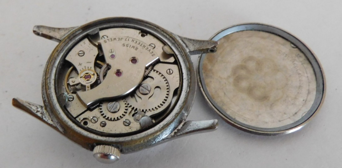 ST 1686 KENBRO WATCH RUNNING 17 JEWELS FOR PARTS or REPAIR. USED