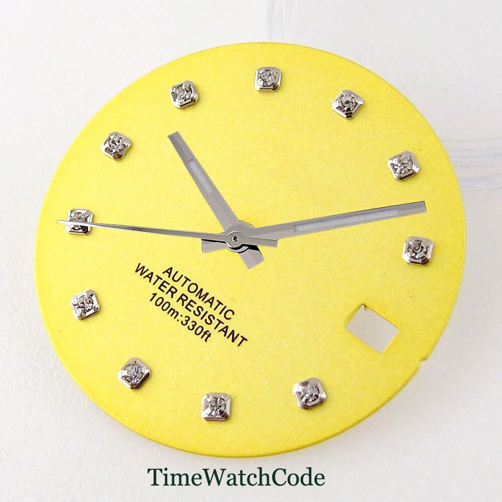 Fit NH35 Automatic Movement 29mm Watch Dial Watch Face Datejust Diamond Index