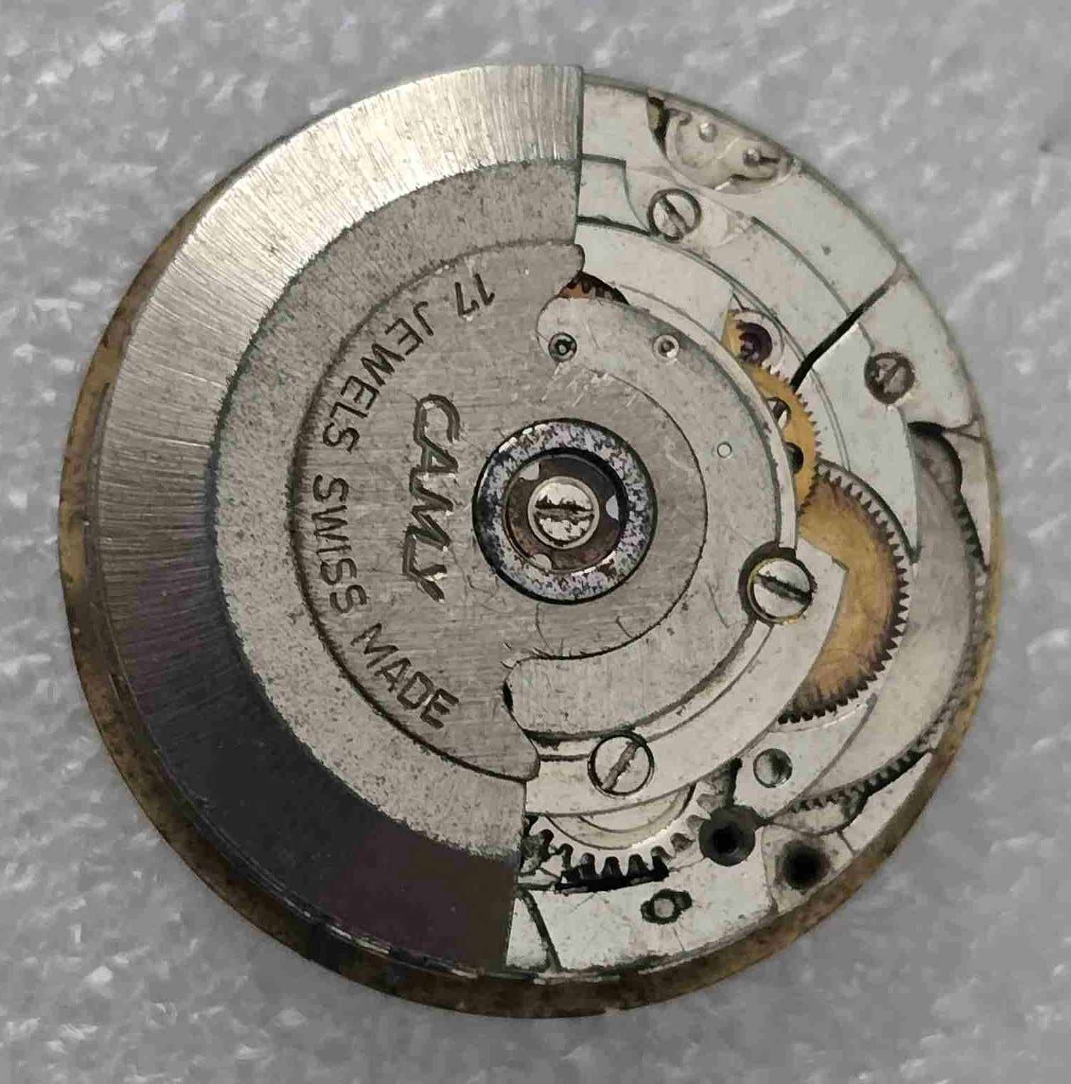 VTG CAMY Movement & Dial. Cal: ETA 2789-1. For Parts