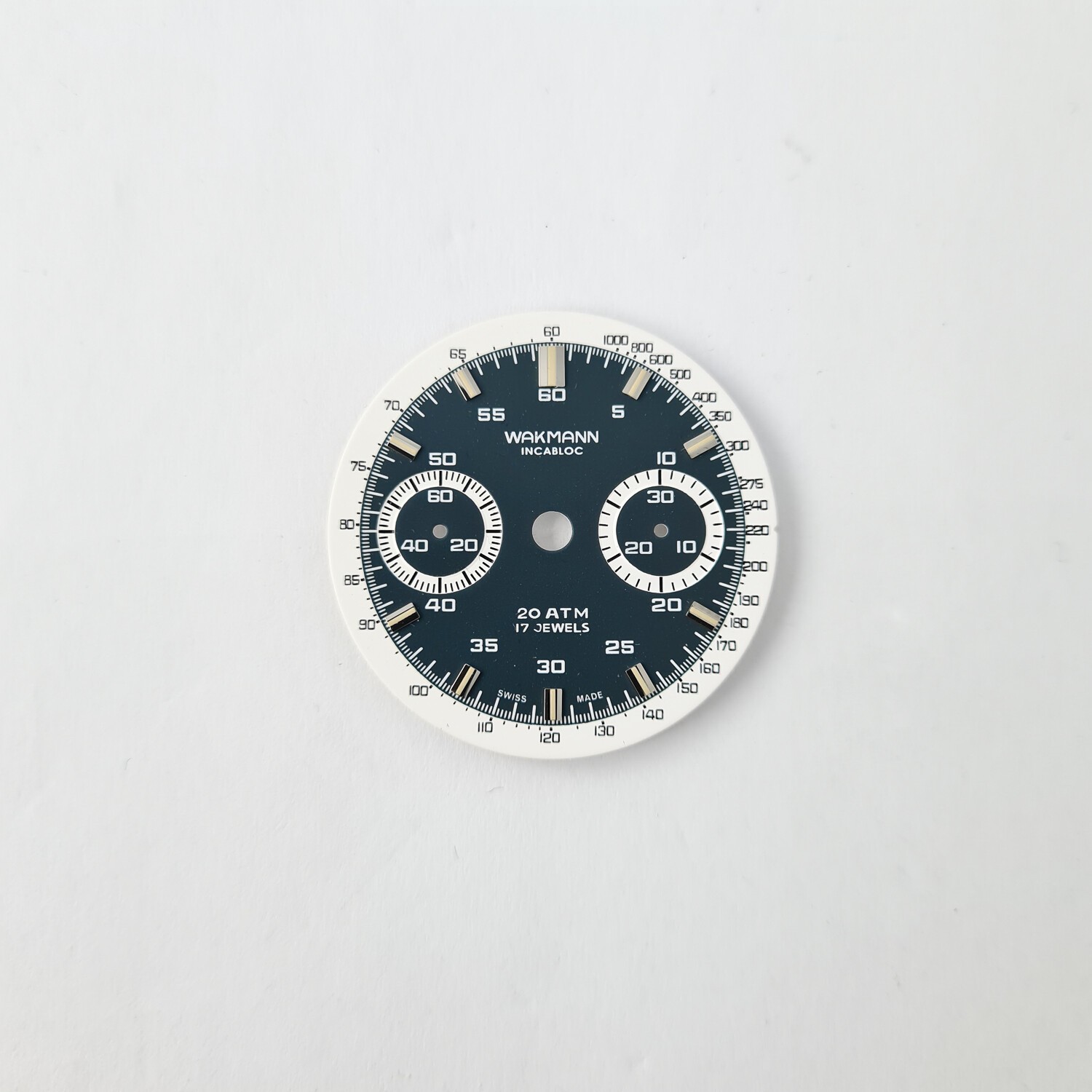 WAKMANN – 7733 VALJOUX – CHRONO – DIAL – NOS – NEW OLD STOCK
